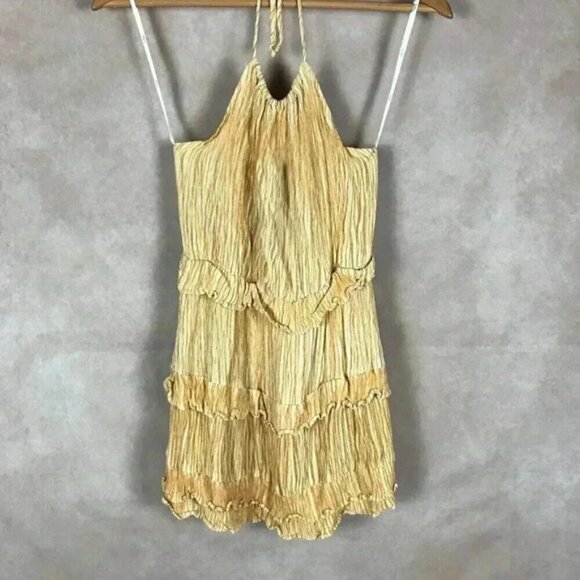 LULUS Tiered Mini Halter Dress Size XS - Picture 2 of 9